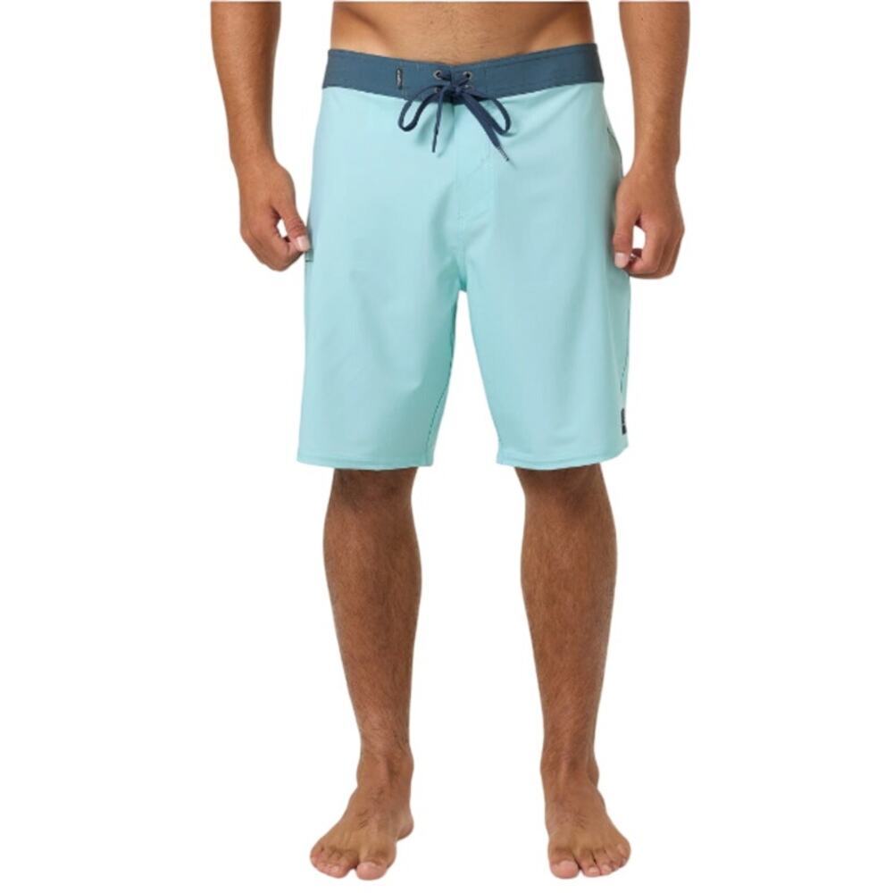 Oneill Men's Pastel Turquoise Hyperfreak Heat Solid 19" Boardshorts Size 40